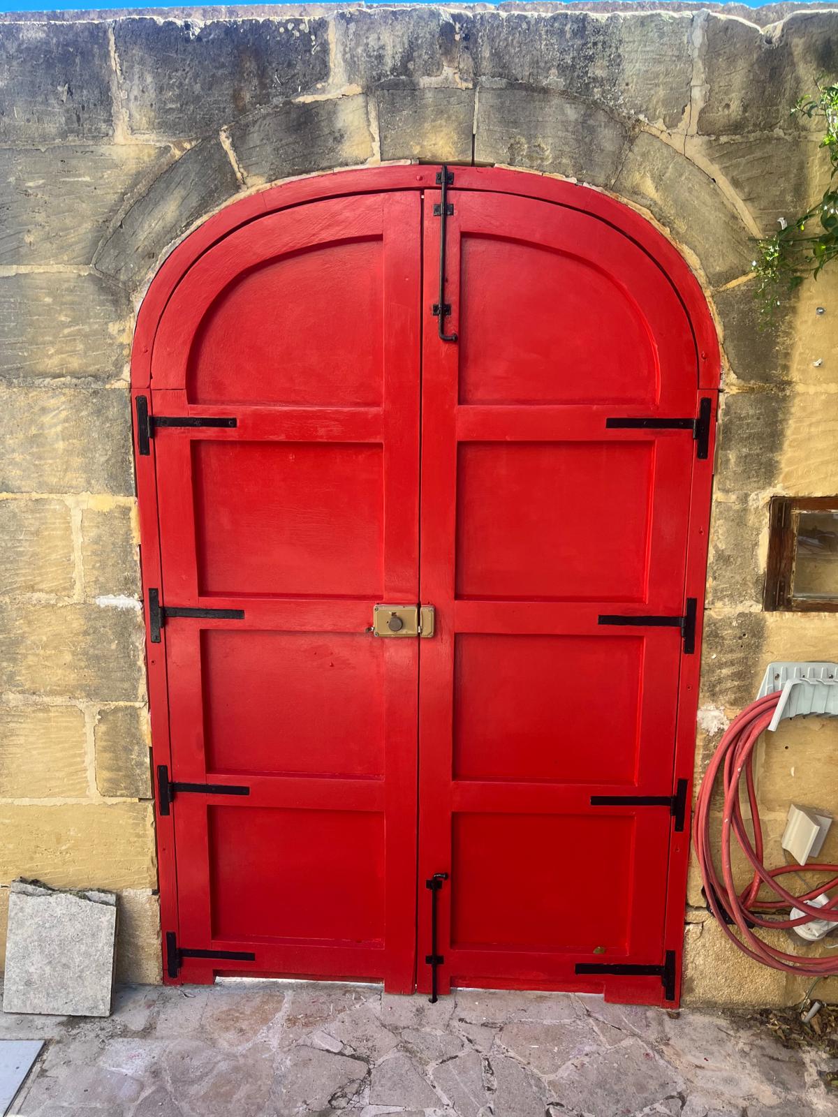 Red Arched Door