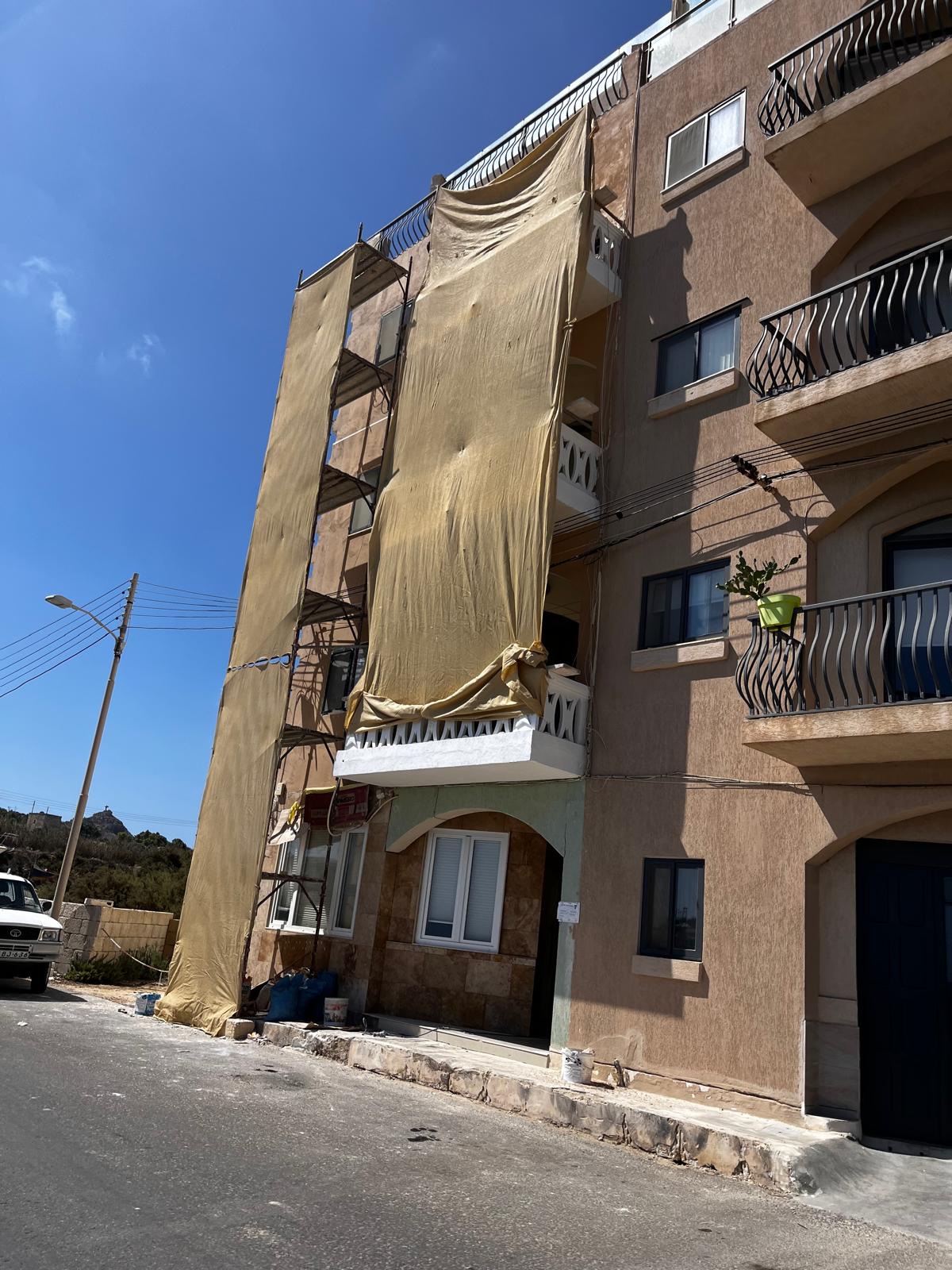 Scaffolding on Apartment Block