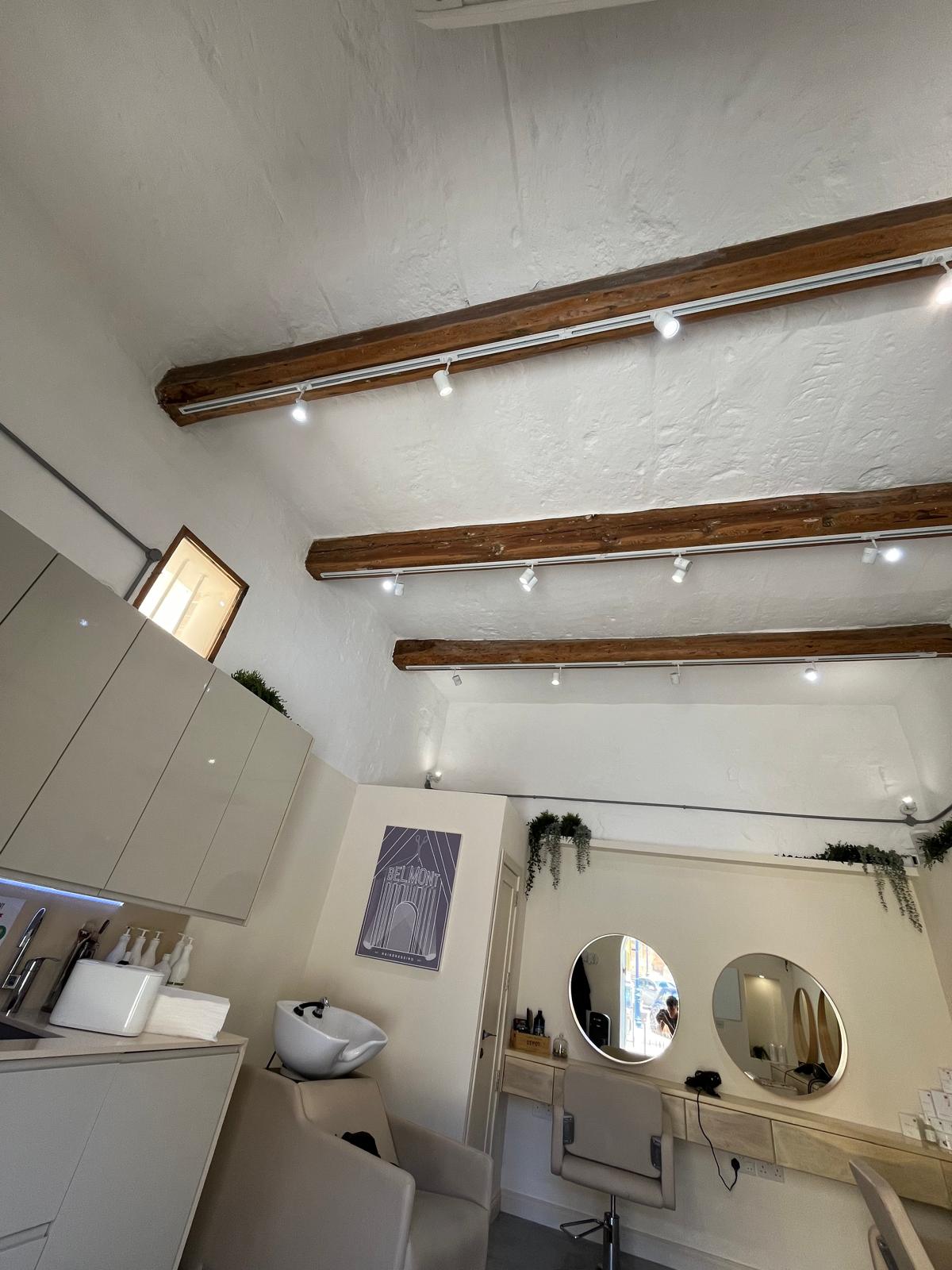 Wooden Beams in Commercial Space
